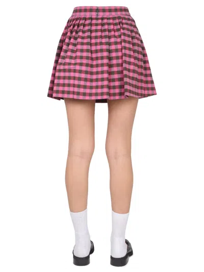 Kenzo High-waisted Check-pattern Skirt
