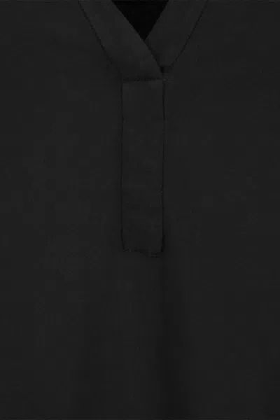 Majestic Filatures Viscose Serape Neckline Tunic