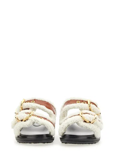 Marni Fussbett Shearling Slides