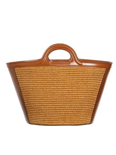 Marni Leather And Raffia Tropicalia Micro Bag