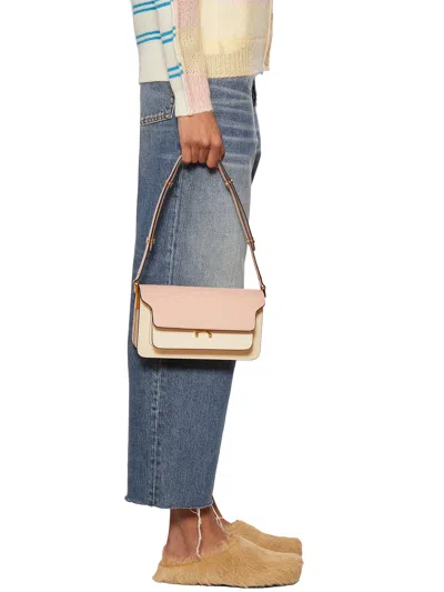 Marni Trunk Colourblock Foldover Top Shoulder Bag In Multi