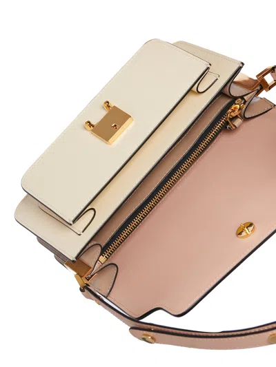 Marni Trunk Colourblock Foldover Top Shoulder Bag In Multi