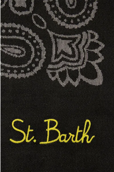 Mc2 Saint Barth Soft Jacquard Fouta With Print