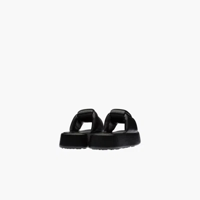 Miu Miu Padded Leather Sandals