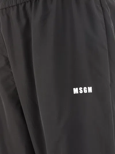 Msgm Logo Print Track Pants
