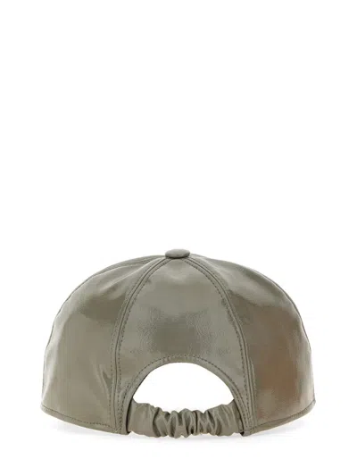 Msgm Baseball Cap With Stylish Curved Brim In Gray