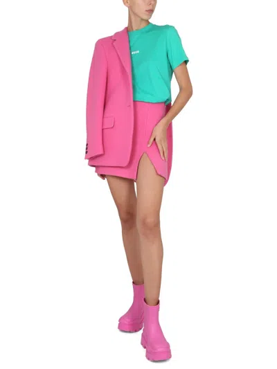 Msgm Wool Blend Mini Skirt