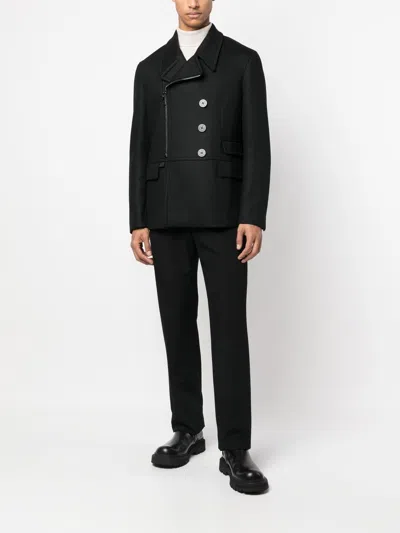 Neil Barrett Slim Zip-up Peacoat