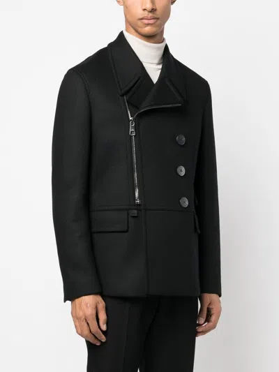 Neil Barrett Slim Zip-up Peacoat