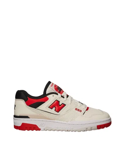 New Balance Premium Leather Sneakers Round Toe