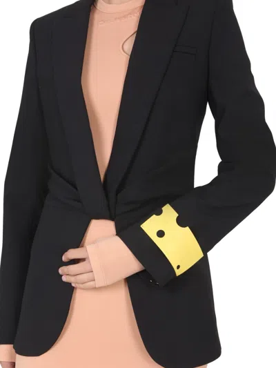 Off-white Twisted Blazer Wool Blend Jacket