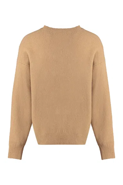 Palm Angels Logo Embroidered Crewneck Sweatshirt