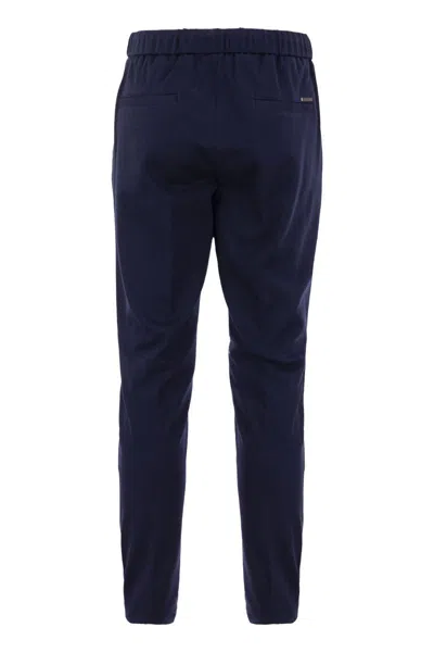 Peserico Men Technical Cotton Jogger Trousers