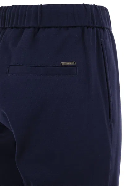 Peserico Men Technical Cotton Jogger Trousers