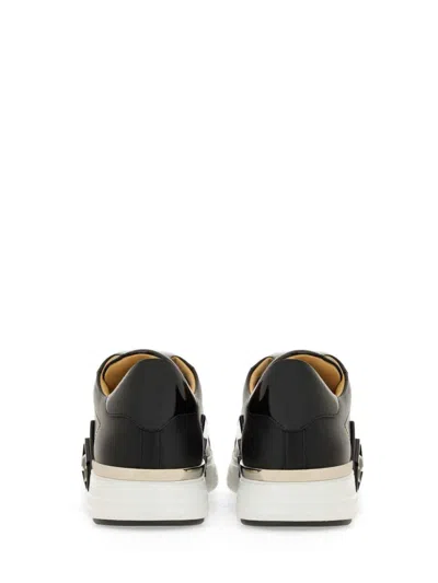 Philipp Plein Black Calf Leather Sneakers