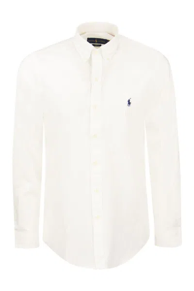 Polo Ralph Lauren Embroidered-logo Cotton Shirt