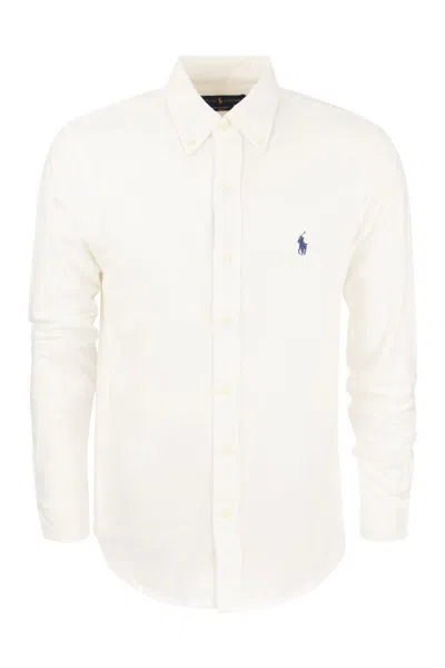 Polo Ralph Lauren Embroidered-logo Cotton Shirt