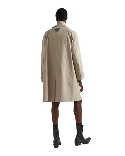 Prada Single-breasted Cotton Overcoat
