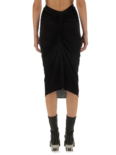 Shop Rick Owens Skirt With Drape