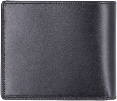 Saint Laurent Logo-plaque Leather Wallet In Black