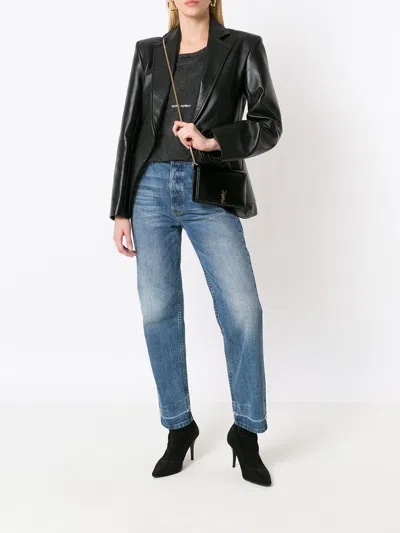 Saint Laurent Cassandre Logo Plaque Shoulder Bag