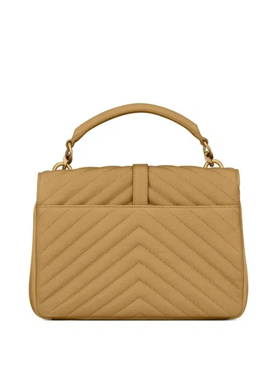 Saint Laurent College Logo Plaque Shoulder Bag