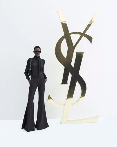 Saint Laurent Gabardine Flared Pants