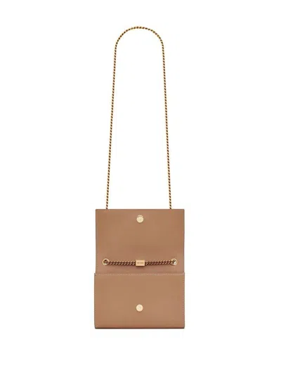Saint Laurent Kate Logo Plaque Shoulder Bag