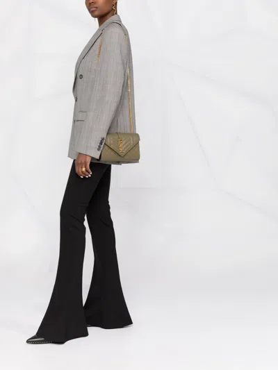 Saint Laurent Logo Plaque Shoulder Bag