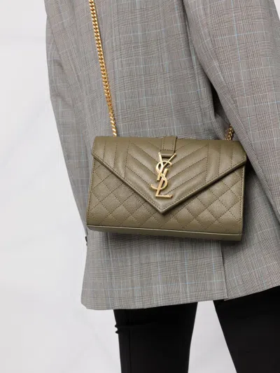 Saint Laurent Logo Plaque Shoulder Bag