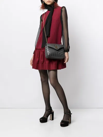 Saint Laurent Loulou Logo Plaque Shoulder Bag