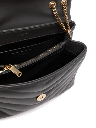 Saint Laurent Loulou Logo Plaque Shoulder Bag