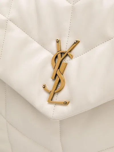 Saint Laurent Puffer Logo Plaque Shoulder Bag