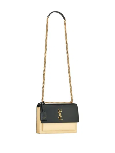 Saint Laurent Sunset Logo Plaque Chain Wallet