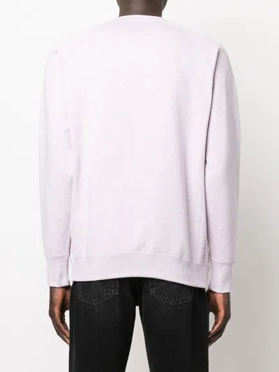 Saint Laurent Lilac Oversized Empellished Sweatshirt For Men