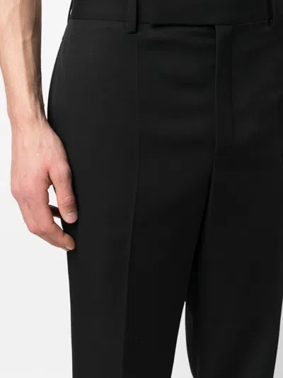Saint Laurent Button Detailed Straight Leg Trousers