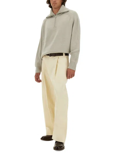 Studio Nicholson Merino Wool Quarter-zip Sweater