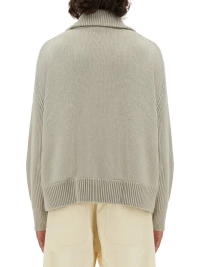 Studio Nicholson Merino Wool Quarter-zip Sweater