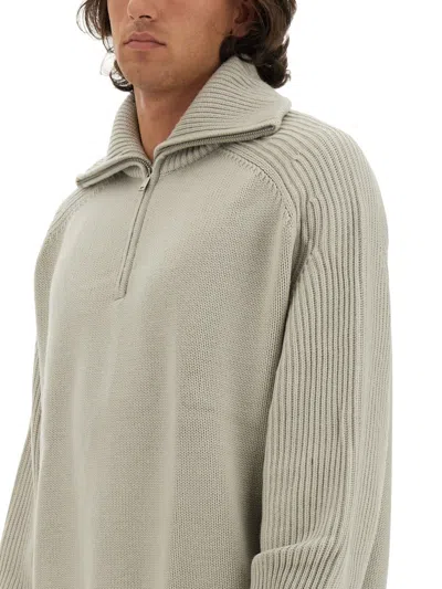 Studio Nicholson Merino Wool Quarter-zip Sweater