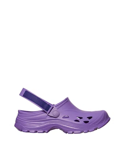 Suicoke Rubber Clogs With Open Back And Secure Strap