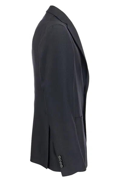 Tagliatore Lapel Single-breasted Jacket With Front Patch Pockets