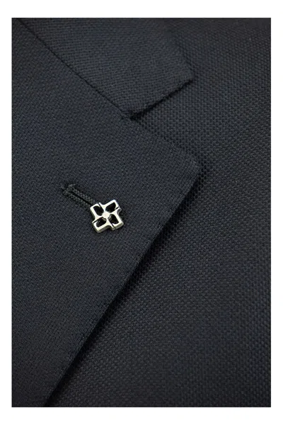Tagliatore Lapel Single-breasted Jacket With Front Patch Pockets