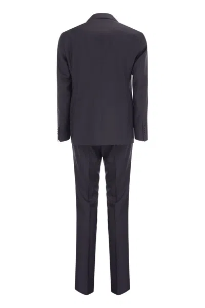 Tagliatore Blue Virgin Wool Tuxedo Suit
