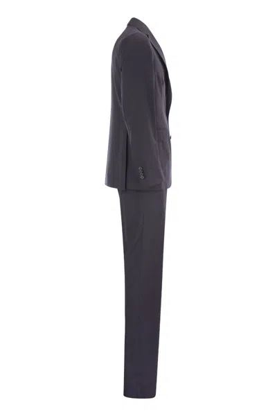 Tagliatore Blue Virgin Wool Tuxedo Suit