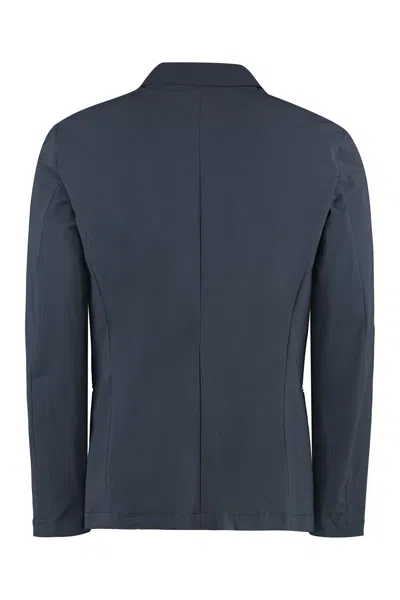 The (alphabet) Two-button Blazer In Blue