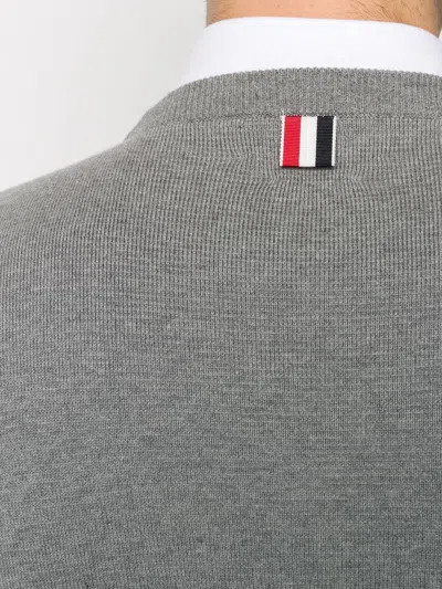 Thom Browne Milano Stitch Crew Neck Pullover
