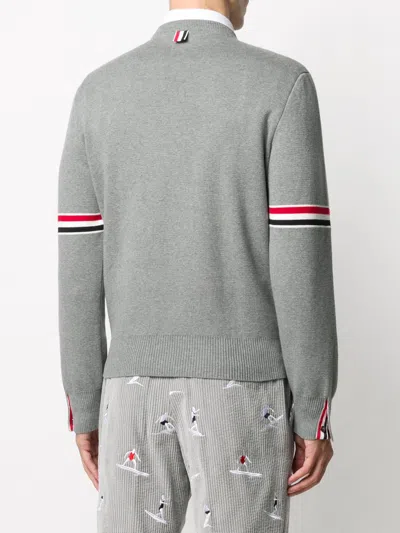 Thom Browne Milano Stitch Crew Neck Pullover