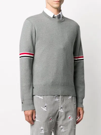 Thom Browne Milano Stitch Crew Neck Pullover
