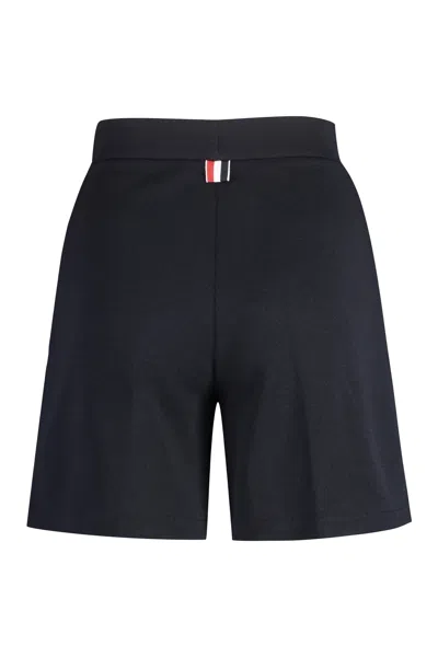 Thom Browne High Waisted Wool Shorts For Women