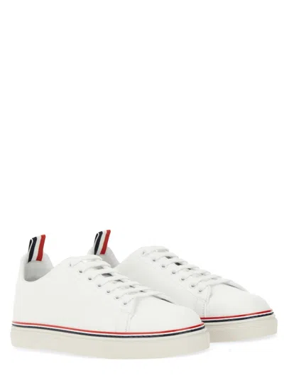 Thom Browne Tricolour-stripe Leather Trainers